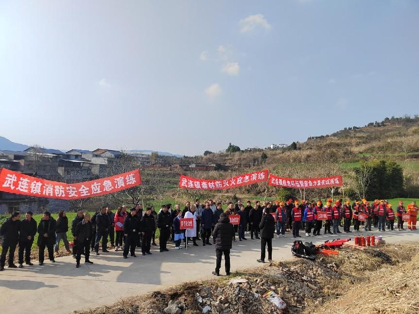 剑阁县武连镇组织开展2024年森林防灭火暨消防应急演练(图2)