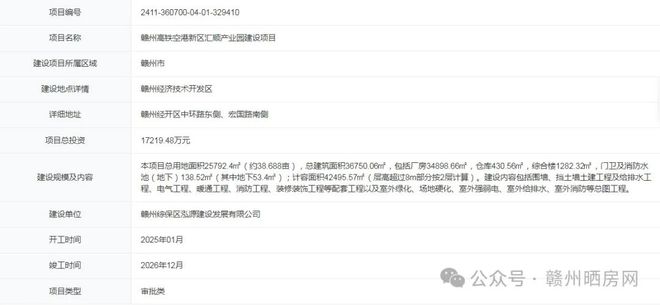 计划明年1月开工赣州又一大项目来了(图1)