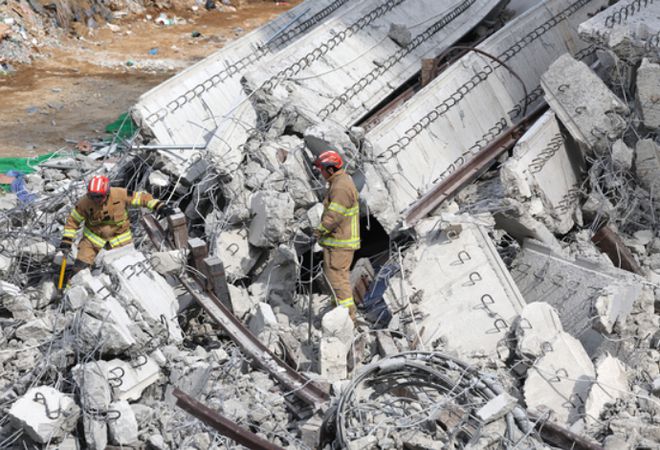 韩国施工现场发生坍塌事故2名中国工人死亡、1名中国工人受伤！(图3)