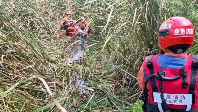 老人陷入淤泥 消防公安救援 复杂环境下的生死营救(图3)