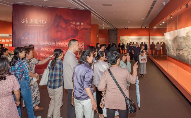 阮国新水墨作品展超百幅水墨精品在江门市美术馆陈列展出(图1)