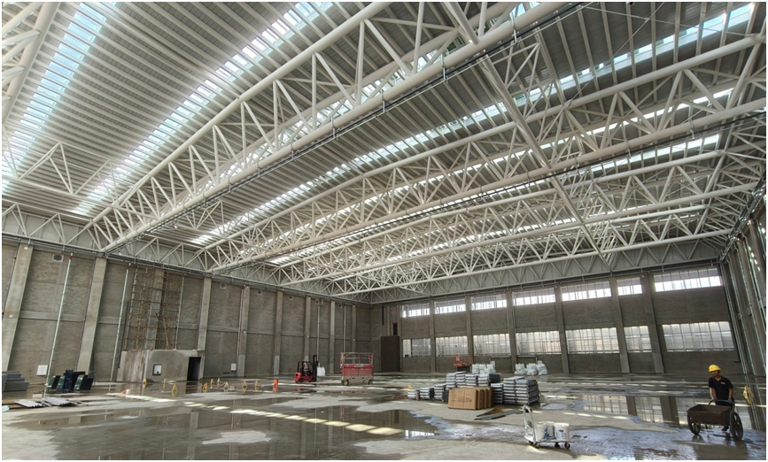 延吉北部全民健身中心项目建设提速即将进入内部装修阶段(图2)